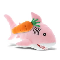 DolliBu Happy Easter Baby Soft Plush Pink Shark with Carrot Plush - Sea Life Stuffed Animals with Carrot Plush Toy, Perfect Easter Gift, Spring Easter Plush Animal Toy for Kids, Adults - 7 Inches