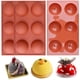 thumbnail image 1 of Molde para hornear, molde para pasteles, molde hemisférico de silicona, 6 cavidades para hacer pasteles de chocolate, gelatina, pudín, cúpula, mousse, jabón hecho a mano (3 piezas) BANYUO Electrónica, 1 of 6