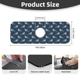 thumbnail image 2 of Kdxio Funny Sharks Pattern Non-Slip Diatom Mud Faucet Drain Pad,Self Absorbent Mat for Kitchen Sink for Variety Kitchen & Bathroom Countertops, 2 of 7
