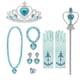 thumbnail image 1 of Moda Frozen princesa niñas Anna Elsa Cosplay peluca niños sirenita Ariel peluca roja Jasmine Rapunzel Belle accesorios para el cabello Gao Jinjia LED, 1 of 2