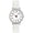 White, variant on Joernso Luminous Digital Watch with Soft Faux Leather Strap 24 Hours Time Round Dial Quartz Watch Women Fashion Wrist Watch for Students Nurse Office Worker Christmas Birthday Gift