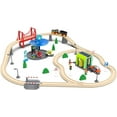 thumbnail image 6 of HYPERLIVING Wooden Railway Accessories Car Wash for Railway Track, Train Toy Accessories Compatible with All Major Brands of Train Set System, Railway Track Station for Children Aged 3 and Over, 6 of 6