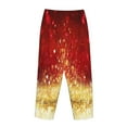 thumbnail image 5 of Haiem Red Gold Glitter Women's Pajama Pants Ultra Lightweight Pjs Bottoms Sleepwear Bottom Pants With Pocket Drawstring-XX-Large, 5 of 9