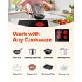 thumbnail image 6 of Empava 23.2x20.5" Electric Cooktop, 4 Burner Glass Stove 240V, Sensor Touch + Timer & Lock, 9 Power Levels for Slow Cooking & Frying, 6 of 6