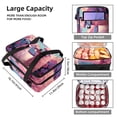 thumbnail image 3 of Alpaca Double Layered Insulated Refrigerated Lunch Bag with Two Compartments and Large Capacity - Hand-Carry Meal Bag 7.1x11.4x16.1 Inches, 3 of 6