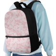 thumbnail image 4 of Uourmeti Pink Splatter Pattern Backpack, Roomy Interior School Backpack 17 Inchs Durable Student Bookbag for Work Travel, 4 of 6