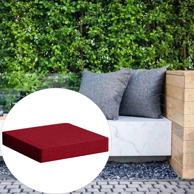 Cojines para patio perfecl Alfombrilla para asiento Vino Rojo 40x40x5cm