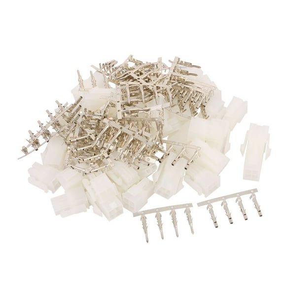 20 Pairs Plastic Dual 4 Pin Male   Female 4.2mm Pitch   4 Pin Terminal Connector