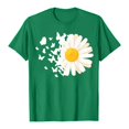 thumbnail image 7 of felwors Plus Size Graphic Tees Women Cute Dandelion Short Sleeve T-Shirt Crewneck Ladies Tee Tops (Green, S), 7 of 7