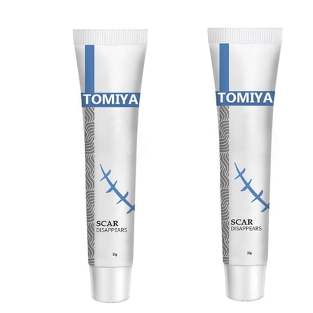 TOMIYA Scar Removal Cream Stretch Mark Burns Scar Treatment for Face and Body 2 Pack