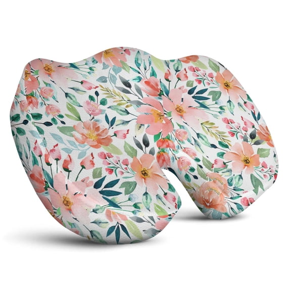 Premium Floral Pattern Memory Foam Seat Cushion Ergonomic Chair Pad for Office Chair, Car, Airplane & Bleachers Sciatica, Tailbone Hip & Back Pain Relief - Chair Cushion for Long Office Workers.