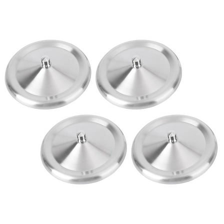 SEWCHICS Universal Stainless Steel Mug Lids Silver Easy to Clean 4Pcs