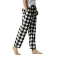 thumbnail image 3 of hirigin Men's Pajamas Plaid Pants, Drawstring Elastic Mid Waist Comfy Soft Loose Lounge Sleep Pants for Spring Autumn, 3 of 5