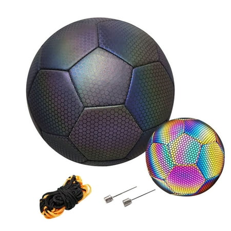 

Gyedtr Holographic Lighting Football Night Games And Training Luminous Reflection In The Dark Gifts Of Toys With Camera Flash Light Reflection Children Children