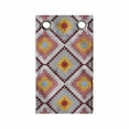 thumbnail image 1 of Tribal Hanging Pocket Organizer, Patchwork Style Traditional Pattern Colorful Repeating Diagonal Elements, Printed Polyester Storage Bag with Pockets, 9" x 16", Marigold and Ruby, 1 of 2