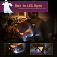 thumbnail image 4 of 6 Foot Airblown Inflatable Halloween Crouching Black Cat Outdoor Decor, 4 of 10