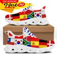thumbnail image 1 of Zapatos de diseño con banderas del mundo para hombre, calzado informal de primavera para exteriores, zapatillas antideslizantes para caminar, zapatillas planas transpirables, 1 of 6