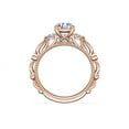 thumbnail image 3 of Diamond-Capitals 2.30 Carat Round Cut (D/VVS1) Moissanite Wonderful Wedding Ring for Women in Solid 18K Real Rose Gold Ring Size 7, 3 of 8