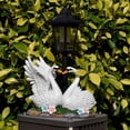 thumbnail image 2 of Solar Garden Light Outdoor Statue, Resin Flower Pot Swan Sculpture with Solar Powered LED, Patio Yard Courtyard Decor, 1 Count, 2 of 8