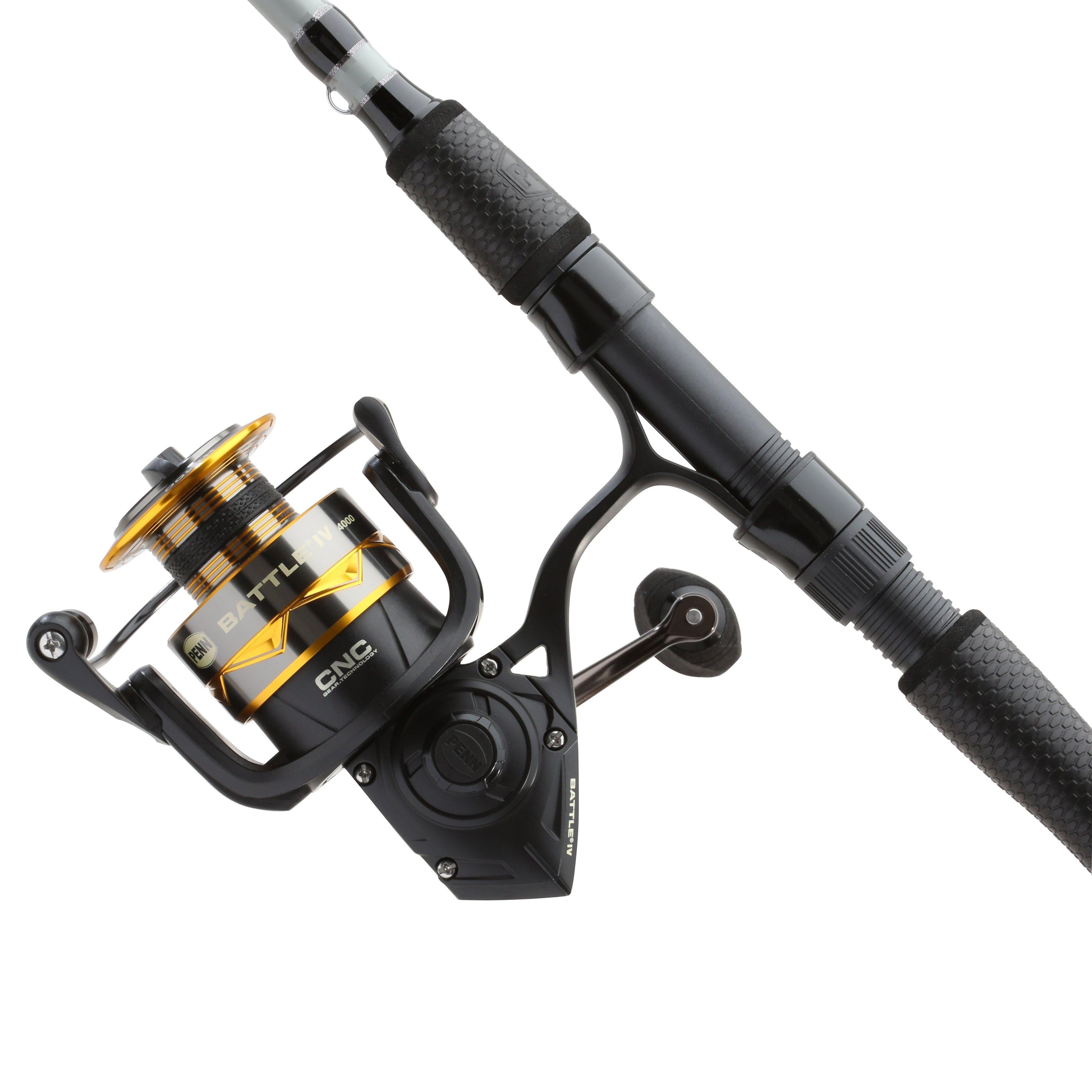 PENN Battle IV LE Spinning Fishing Combo, 7' Medium Rod, 4000 Size Reel