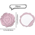 thumbnail image 3 of 50PCS Love Wreath Wax Seal Stickers Garland Envelope Seals 1.18in Round Seal Adhesive Sticker Wine Label for Wedding Invitations Envelope Cards Gift Box Decor Valentine's Day Gifts, 3 of 8