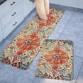 thumbnail image 5 of Kitchen Mats for Floor Set of 2 Pieces Bohemian Floral Medallion Country Vintage Kitchen Rugs and Mats Non Skid Washable Kitchen Floor Mat(17" Wx30 L+17" Wx 47" L), 5 of 6