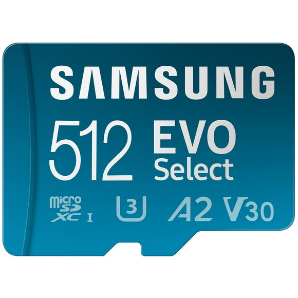 Tarjeta de memoria micro SD SAMSUNG EVO Select 512GB con adaptador