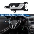 thumbnail image 3 of Mango de puerta interior del lado del pasajero trasero derecho para Hyundai Santa Fe 2013-2018, mango de puerta interior No.836202W000, tono negro plateado, 1 Pc, 3 of 6