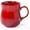 Red, variant on 21 oz Large Ceramic Coffee Mugs, Pottery Mug , Ceramic Cups with Handle for Office and , Dishwasher and Microwave Safe (White)