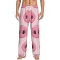 thumbnail image 2 of Goofa Pig Nose Printed Soft Pajama Pants for Men, Wide Leg Comfy Casual Lounge Yoga Pants-Small, 2 of 9