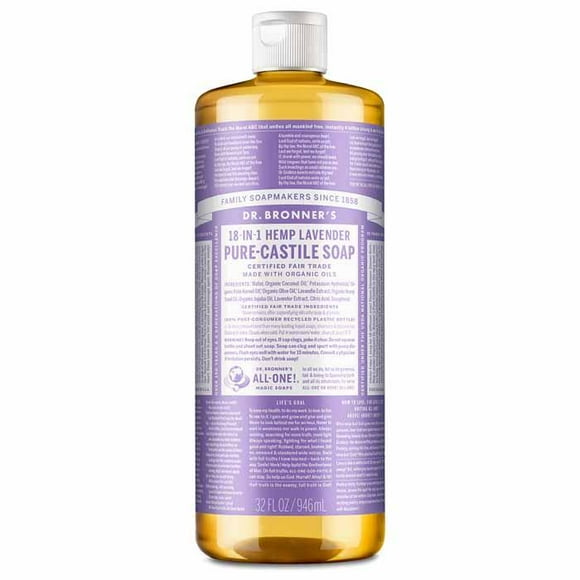 Dr. Bronner's - 18-In-1 Pure-Castile Soap Lavande, 32oz