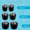 thumbnail image 5 of Paquete de 6 Tapones Invierno para Piscinas 3 TamañOs Orificios Piscinas, ExpansióN Skimmer Sobre el Suelo, 5 of 5