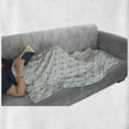 thumbnail image 6 of Anchor Soft Flannel Fleece Throw Blanket, Yachting Theme Pattern with Abstract Ocean Waves and Blue Stars, Cozy Plush for Indoor and Outdoor Use, 50" x 70", Beige Blue Pale Blue, by Ambesonne, 6 of 6