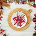 thumbnail image 2 of Porte-couverts de Noël Rouges en Feutre, Sac à Ustensiles, Ensemble Couteau et Fourchette, Rangement pour Fête des Fêtes, Mise de Table, Déco Cadeau, Sapin de Noël, Salle à Manger, Accessoires de Cuisine, 0,02 Lb, 2 of 7