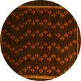 thumbnail image 1 of Ahgly Company Machine Washable Indoor Round Southwestern Yellow Country Area Rugs, 8' Round, 1 of 4