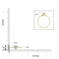 thumbnail image 4 of ANGARA Natural 0.33 Ct. Diamond Solitaire Ring in 14K Yellow Gold for Women (Ring Size: 3), 4 of 9