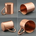 thumbnail image 3 of BrowQuartz 450ML Copper Mug Cup Beer for Moscow Mule Cups Coffee Cocktail Bar Restaurant Without Inside Liner Drinking Supplies Pure Copper, 3 of 6