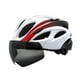 thumbnail image 5 of Casco de bicicleta Casco de bicicleta de carretera ajuste ajustable al aire libre con visera desmontable para hombres mujeres equipo de ciclismo casco Rojo, 5 of 8