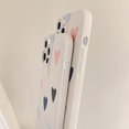 thumbnail image 4 of Compatible with iPhone 13 Pro Case Cute Matte Love Hearts Pattern Designed Bumper for Teen Girls Women Soft Liquid Silicone Protective Shockproof Phone Cover Beige Case for iPhone 13 Pro, 4 of 6