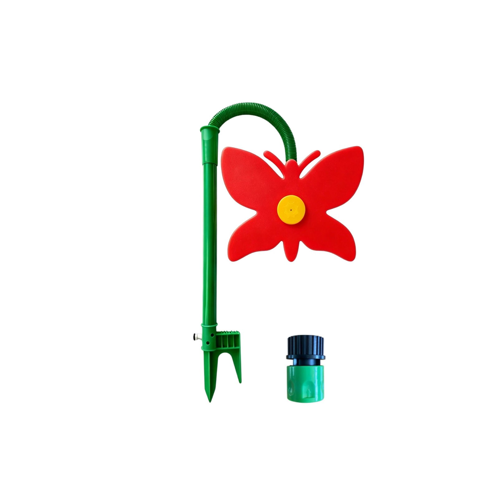 Butterfly Oscillating Garden Sprinkler – Fun Rotating Water Sprayer For Lawn Irrigation & Outdoor Play(Red-106X28Cm)