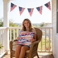 thumbnail image 4 of 4th of July Throw Pillow Covers,USA Flag Star Patriotic Cushion Case for Sofa Bed Independence Day Home Decoration, 4 of 7