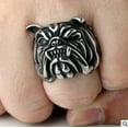 thumbnail image 3 of Men's Bold Bulldog Ring Plated Alloy Fashion Statement Ring Domineering Design for Men Adds an Edgy Touch Perfect Gift, 3 of 5