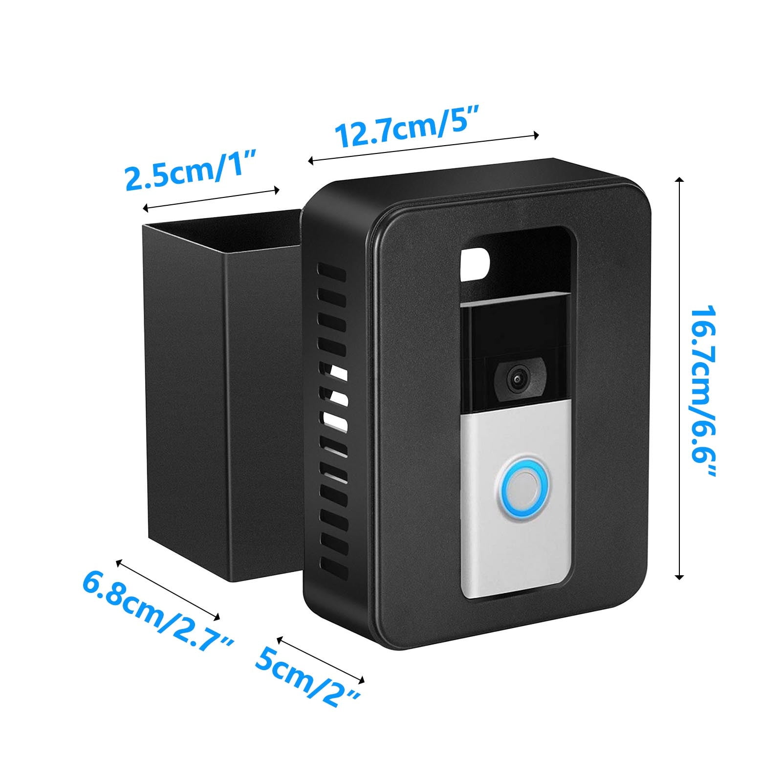Up to 45% off! Skegnu Anti-theft Video Doorbell Bracket Is Most Video Doorbells, And Mounting Bracket Accessories Are Applicable To Houses Without Drilling on Clearance