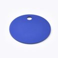 thumbnail image 2 of Aluminum Pendants Blank Tags Flat Round Royal Blue 25x1mm Hole: 3mm DIY, 2 of 2
