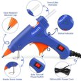 thumbnail image 3 of Assark Pistola de Pegamento, Mini Kit de Pistola de Pegamento Caliente con 30 Barras de Pegamento para Manualidades Escolares, Artes de Bricolaje, Reparaciones Rápidas en el Hogar, 20W (Azul), 3 of 3