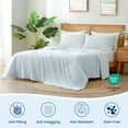thumbnail image 4 of Cozy Bliss Dual-Sided Cooling Comforter Breathable Cooling Blanket Summer Quilt for Night Sweats, Cool Blue (90*90), 4 of 6