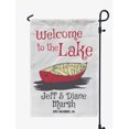 thumbnail image 1 of Printtoo White Welcome To The Lake Outdoor Personalized Camping Flags For Campers Double SidedFlagCampsiteFlagOutdoor Garden Sign, 1 of 4