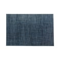 thumbnail image 2 of Amalfi Basketweave Baltic Blue Vinyl Woven Placemat - 16" x 12" - 6 count box, 2 of 6