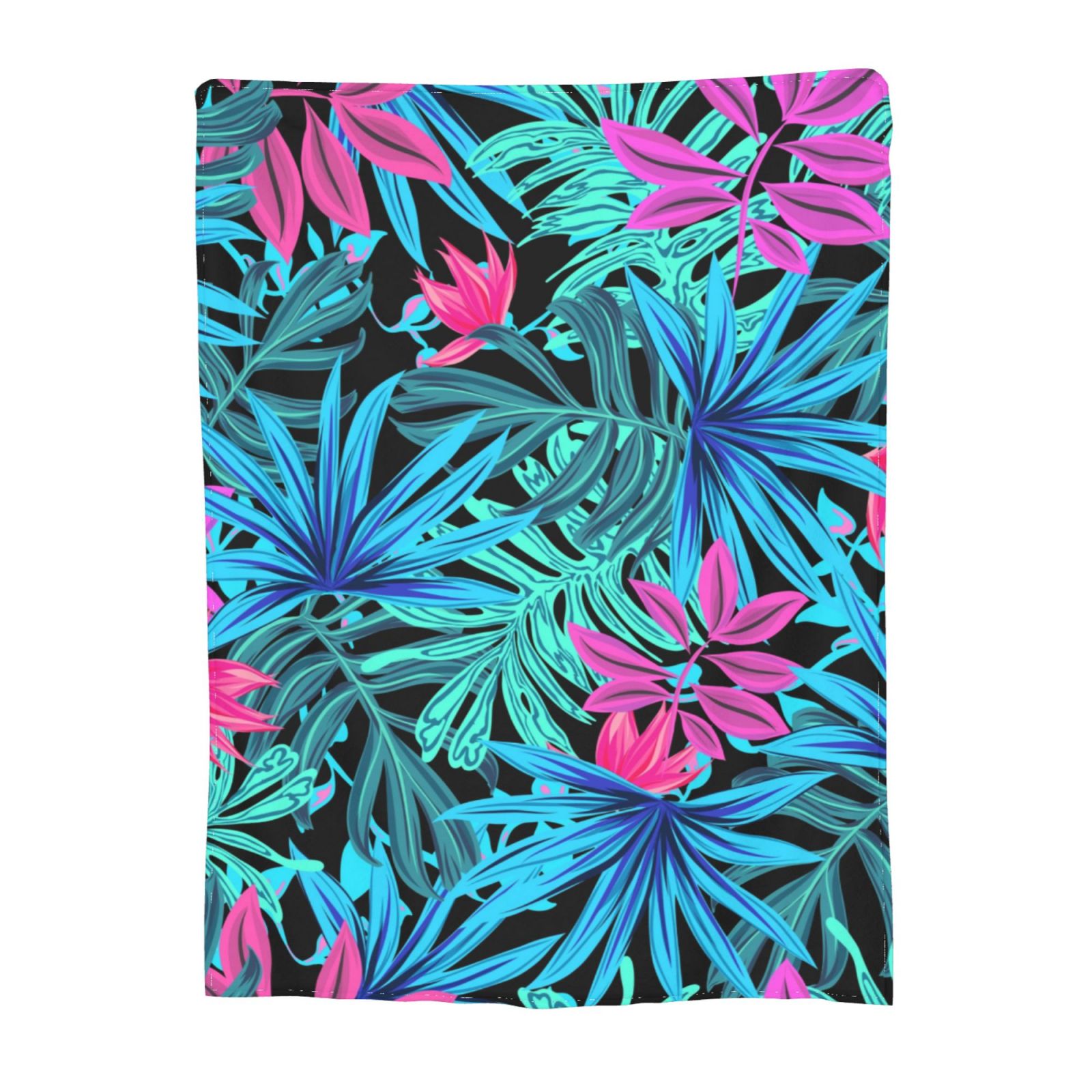 tropical-jungle-pattern-throw-blanket-super-soft-anti-pilling-flannel