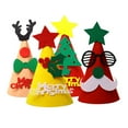 thumbnail image 4 of Mini Christmas Hat Cute Santa Claus Snowman Elk Handmade Ornament Non-woven Fabric DIY Christmas Hat Merry Christmas Holiday Decoration Kids Toy Gift, 4 of 8